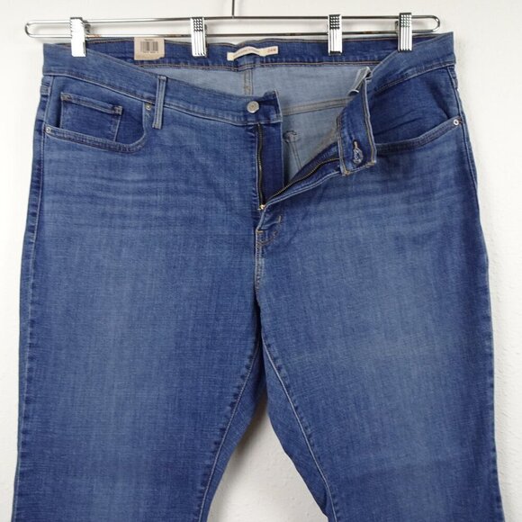 Levi's 315 Bootcut Jeans Plus Size 24W Blue Denim Stretch Shaping Flawed - Picture 5 of 11